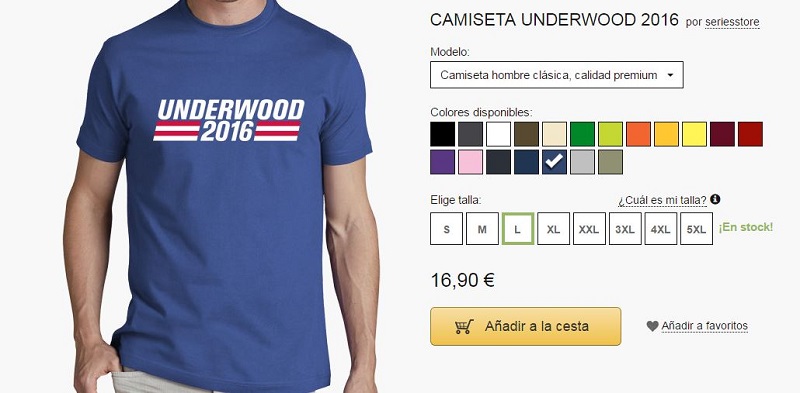 camisetas chico house of cards